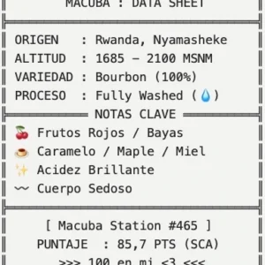 Ruanda Macuba Bourbon FW